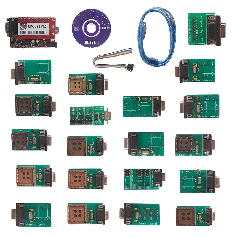 

New V1.3 Upa Usb Programmer With Full Adaptors With Nec Function