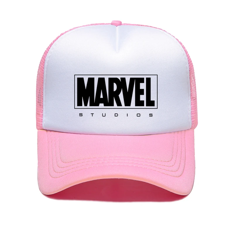 color9 Бейсбольная кепка с надписью MARVEL s, Регулируемая Кепка для отдыха, Кепка с сеткой, модная мужская и женская кепка с сеткой - Цвет: color9