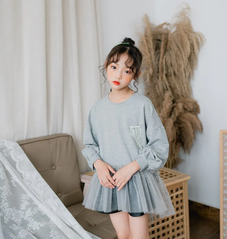Модная индивидуальная толстовка с капюшоном для девочек; дизайнерская футболка в сеточку Harajuku; сезон весна-осень; футболки кавай в Корейском стиле; серый топ для девочек; CL049