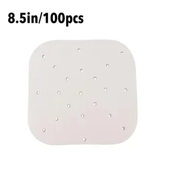 100 Sheets of Air Fryer Liner Perforation Baking Parchment Oven Oven Steamer Non-stick Steaming Paper Bakery Paper Baking Tools