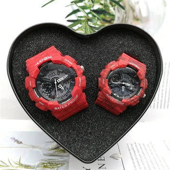 

Super fire of his-and-hers wrist watch a pair electronics girl student simple tide multifunction men's waterproof zipper