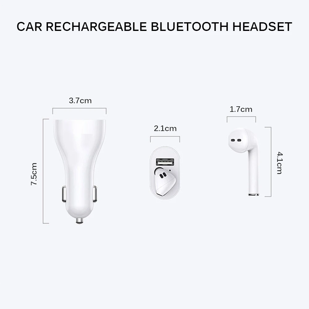 Cool 2-в-1 Bluetooth наушники автомобиля Зарядное устройство один вкладыш USB быстрой зарядки громкой связи Bluetooth гарнитура для автоматического подключения Беспроводной вождения игровая гарнитура