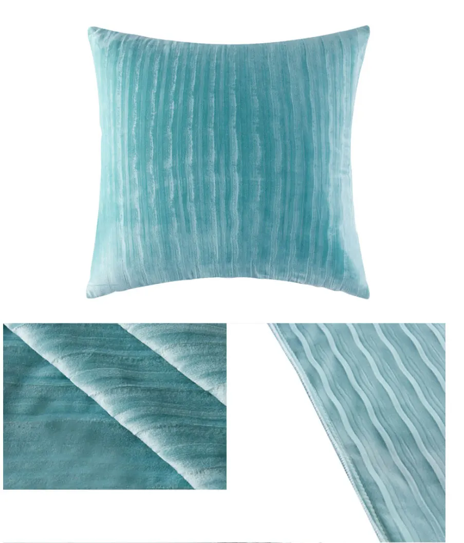 Nordic накидки на подушки, супер-мягкие полосатые вельветовые дома декоративная подушка для дивана размером 45*45 см декоративная подушка чехол