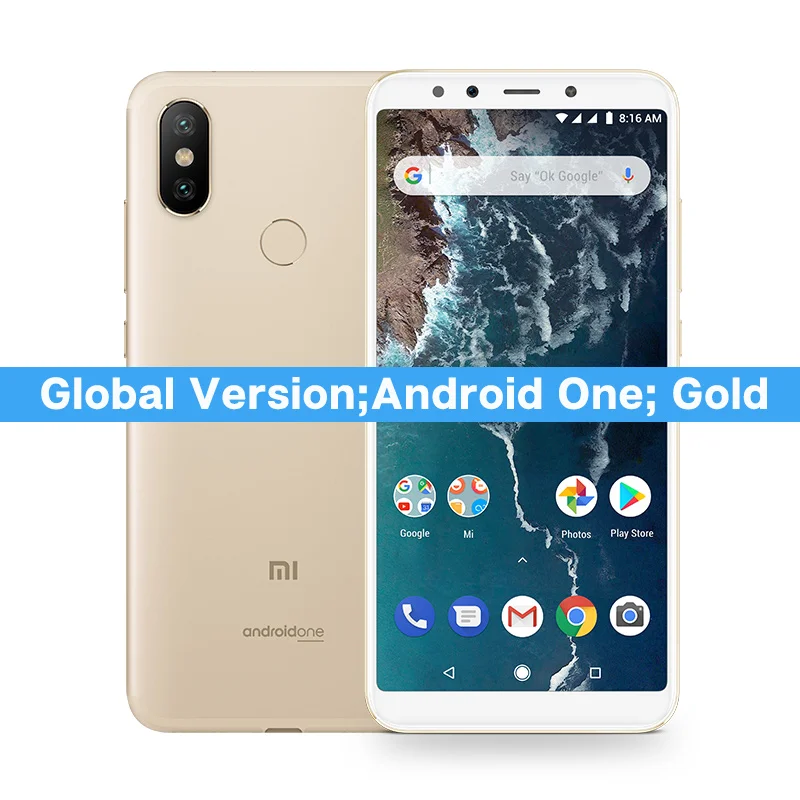 Mi A2 64GB Gold Глобальная версия Xiaomi Redmi смартфон распродажа мобильный телефон ограниченное количество первая покупка первый обслуживание 3 - Цвет: Mi A2 64GB Gold