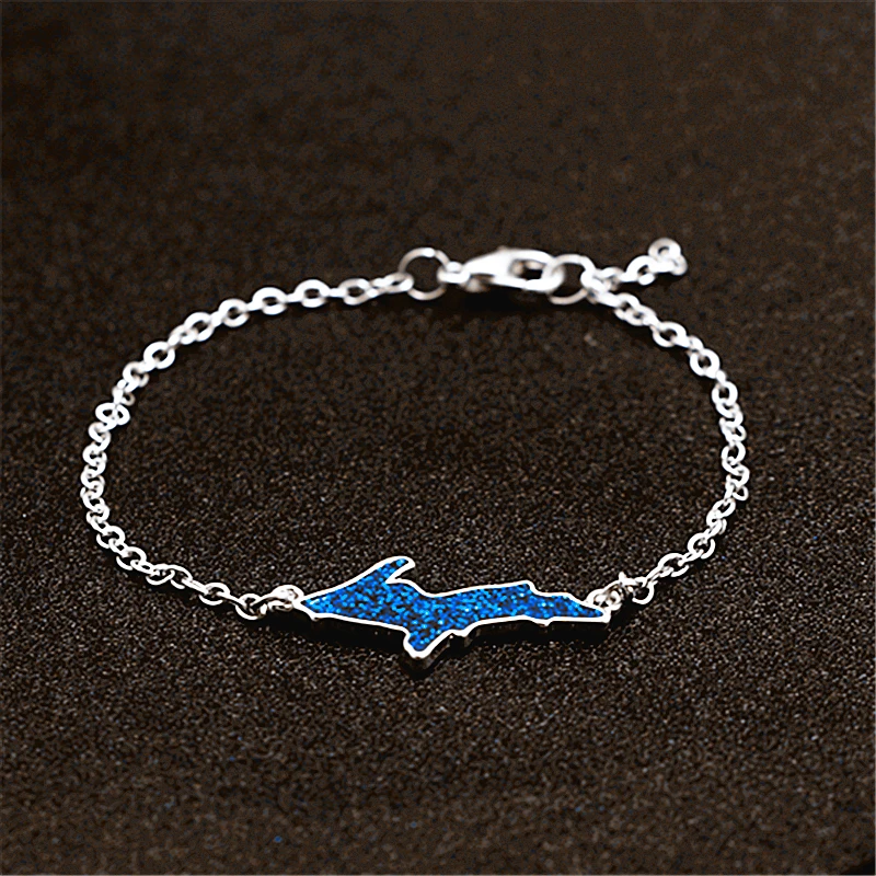 Новый Серебряный браслет Поп картина масляное облако темперамент Женский ручной