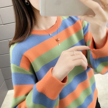 

2020 OHCLOTHING 9474 actual photo of New Stripe Pullover Batman knitwear middle shelf of row 7-8, floor 44-2