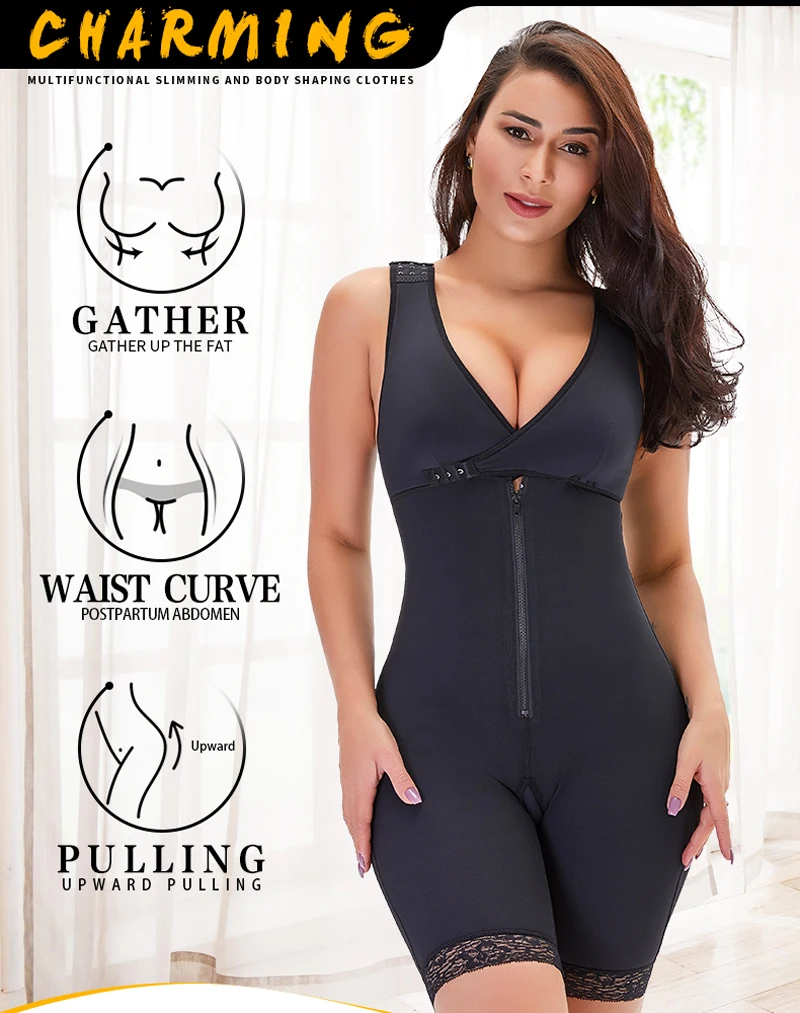 tummy control shapewear Body Shaper Women Slimming Shapewear Plus Size Full Body Shaper Waist Trainer Corset Seamless Butt Lifter faja moldeadora Binder tummy control shapewear