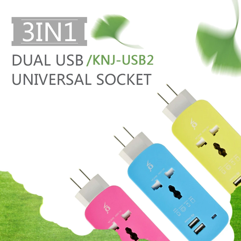 Multi Power Strip Travel Adapter Universal Outlets US/EU/UK Plug Sockets with USB Charger 5ft Extension Cord for Phone Tablets