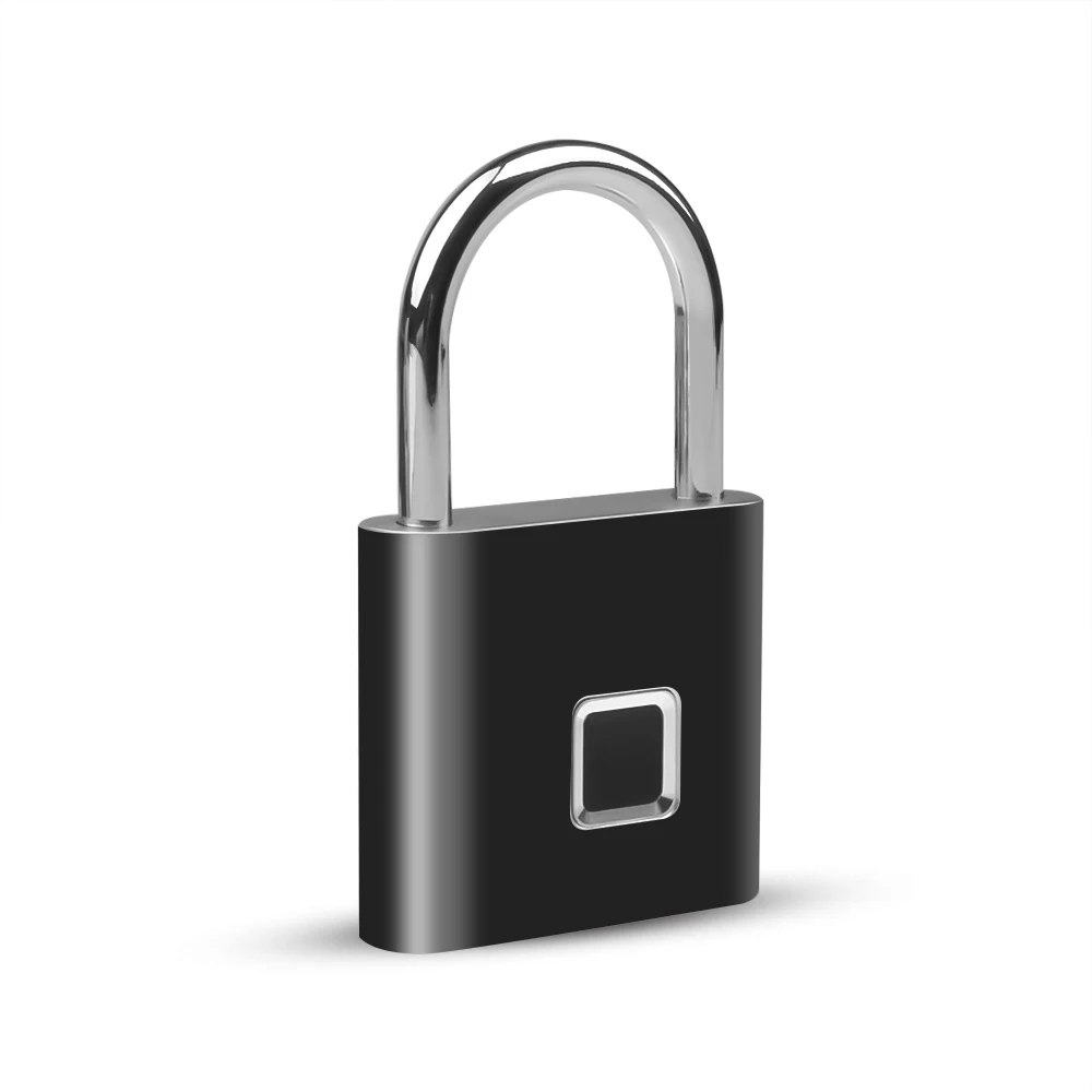 Keyless USB Перезаряжаемый дверной замок, отпечаток пальца, умный замок, универсальный быстрый замок для сумки/шкафа/багажника, безопасность