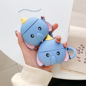 

Teyomi 3D Cartoon Cute Elephone Case For Airpods 1/2 Case Soft Silicone Earphone Headphone Case For Airpods Pro For Kids