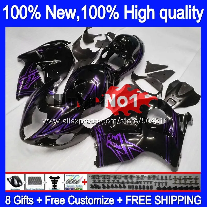 Hayabusa для SUZUKI GSXR 1300 2002 2003 2004 2005 2006 2007 фиолетовый 28MC. 172 GSXR-1300 GSXR1300 96 02 03 04 05 06 07 обтекатель - Цвет: No. 1