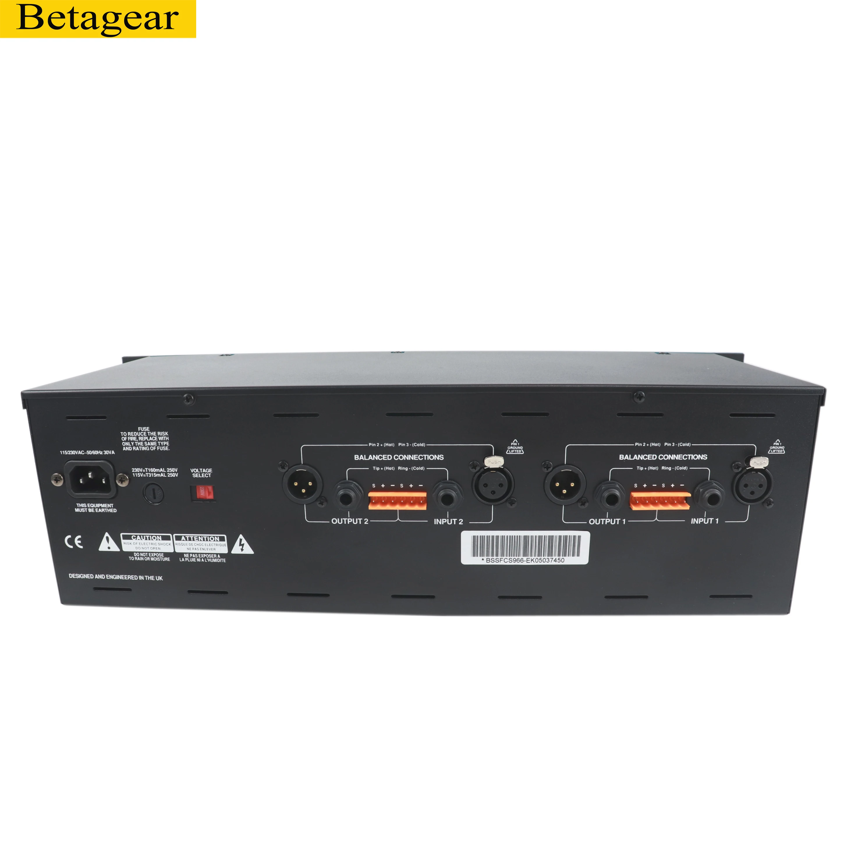 Betagear Dual 31 Band стерео эквалайзер FCS966 громкоговоритель управление графический