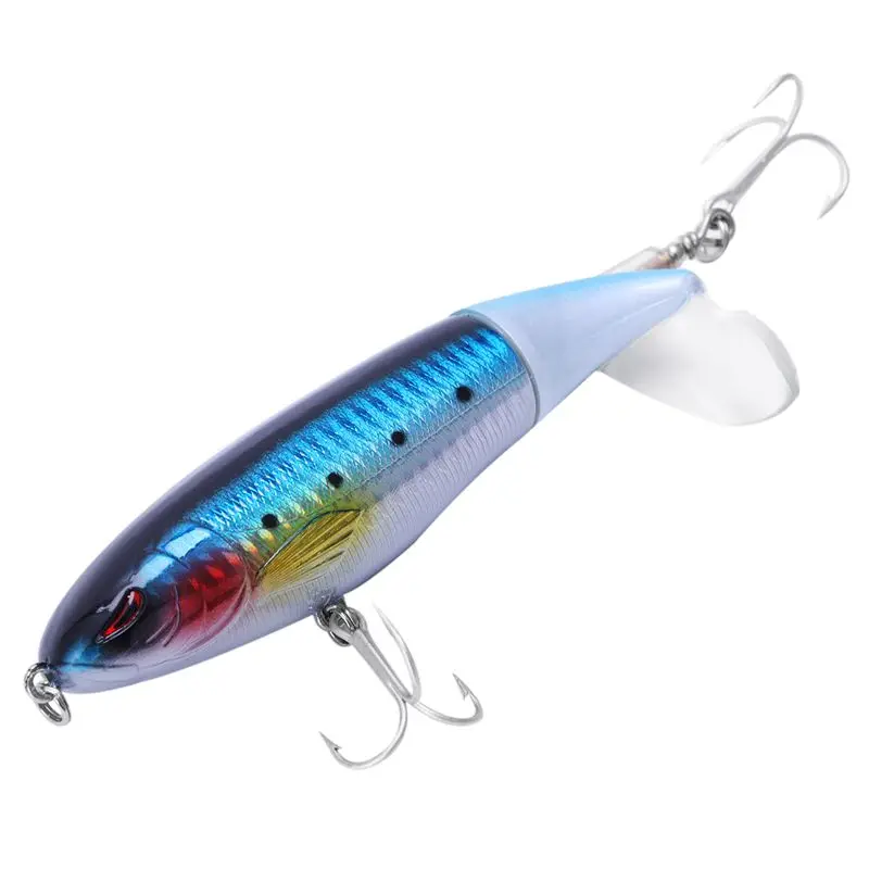 

Whopper Popper Topwater Fishing Lure 13cm 39g Artificial Bait Hard Fishing Plopper Hook Soft Rotating Tail Fishing Tackle Large