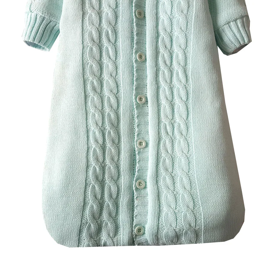 Ночная рубашка для новорожденных; ночная рубашка для новорожденных; теплая ночная рубашка для младенцев; трикотажное детское Хлопковое одеяло с капюшоном; спальный зимний халат для новорожденных