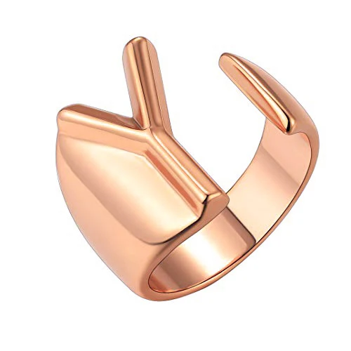 Минималистичное женское A-Z с буквенным металлическим кольцом, очаровательное серебряное Золотое обручальное кольцо, модное открытие, свадебные кольца для женщин