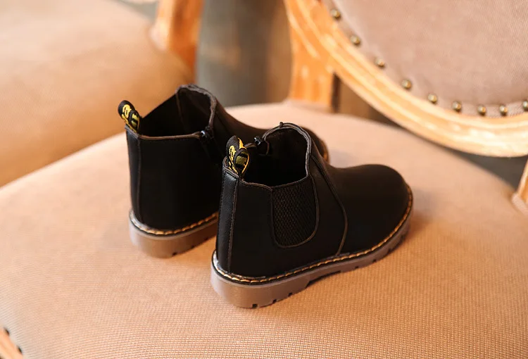 England Style Kids Shoes Boys Girls Boots Autumn Winter Fashion Vintage Shoes Children Martin Short Ankle Boots ботинки детские
