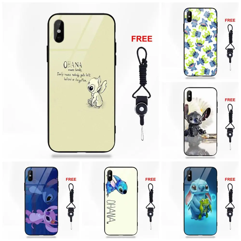 Omdnwd Ilo серия "Лило и Стич" Семья Охана для Apple iPhone 5 5C 5S SE 6 6S 7 8 Plus X XS Max XR