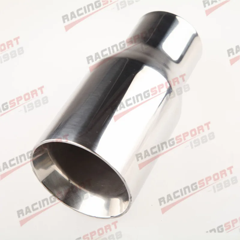 Universal New Stainless Steel Oval Exhaust Muffler Tip 3.5&quot Outlet 7&quot Length |