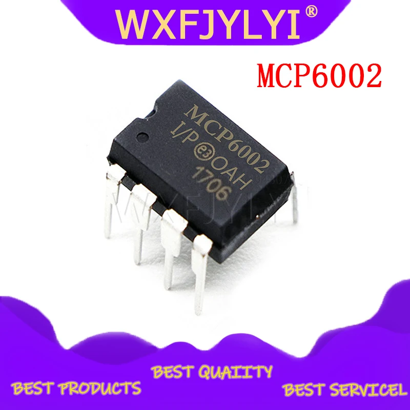 5 шт./лот MCP6002 MCP6002-I/P 1 8 в МГц DIP8 двойной операционный усилитель 100% новая