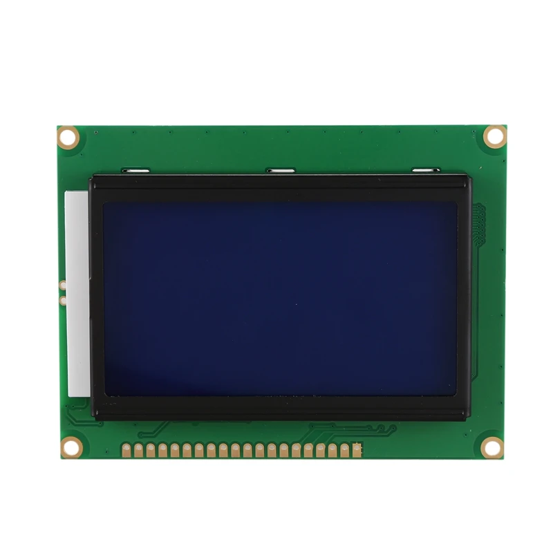 MOOL 128x64 точек ЖК-дисплей модуль 5V Синий Экран 12864 ЖК-дисплей с Подсветка ST7920 параллельно Порты и разъёмы ЖК-дисплей 12864
