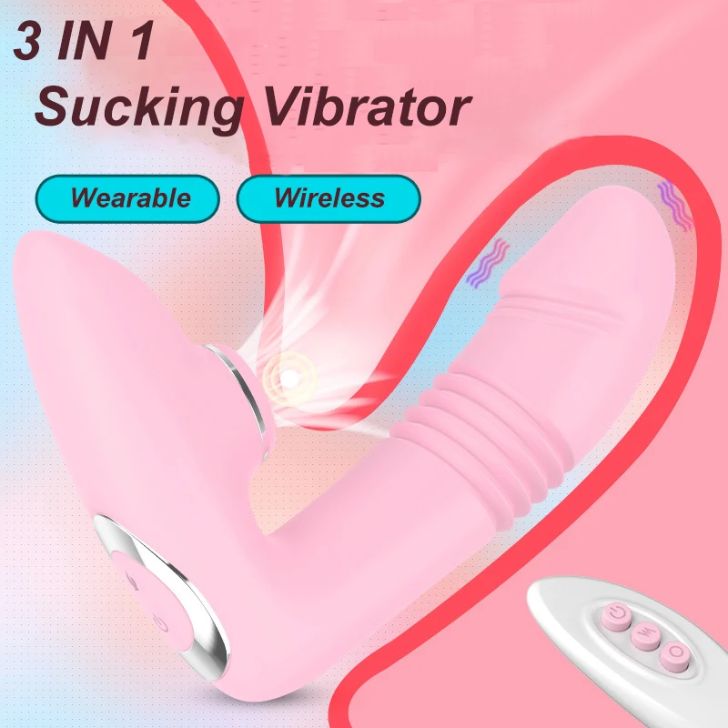 3 IN 1 Sucking Vibrator 12 Mode Vibrating Sucker Anal Vagina Clitoris Stimulator Wearable Oral Suction Erotic Sex Toys for Women | Красота и