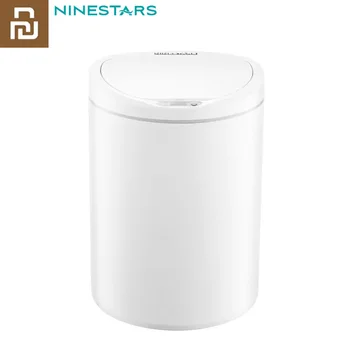 

Original Youpin NINESTARS Smart Trash Can Motion Sensor Auto Sealing LED Induction Cover Trash 7/10L Home Ashcan Bins