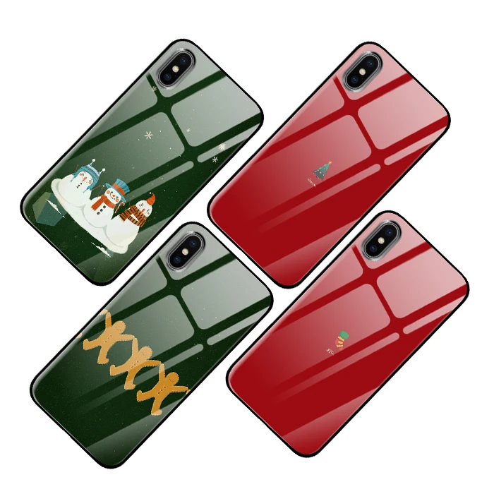 Рождественский плакат для iPhone 5 5S 6 6s 7 8 Plus X XS XR 11 Pro макс. закаленное стекло чехлы