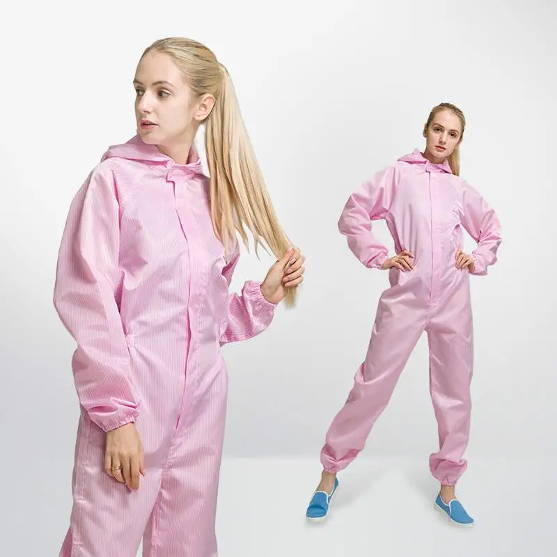 Dust-proof Clothes, Spray-painted Clothes, Industrial Dust Protective Clothes, Conjoined Caps, Electronic Clean Dust-free Clothe - Цвет: Серый