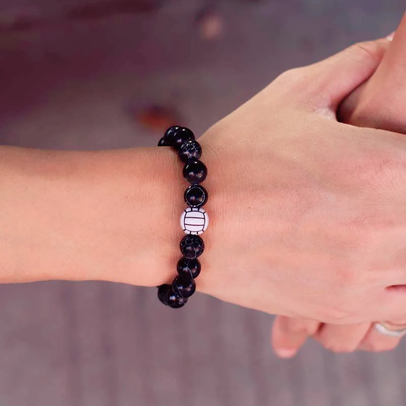 Beads Bracelet For Men Women Volleyball Baseball Jewelry
