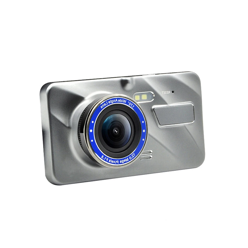 Leadfan HD 4 дюйма с двойным объективом 1080P Скрытая широкоугольная камера для вождения