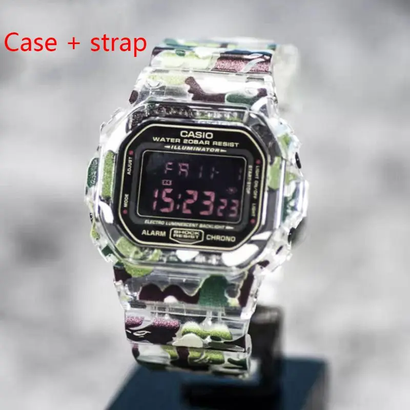 1 комплект Камуфляжный браслет ремешок чехол для часов Casio 6900/GMW5610/DW5600
