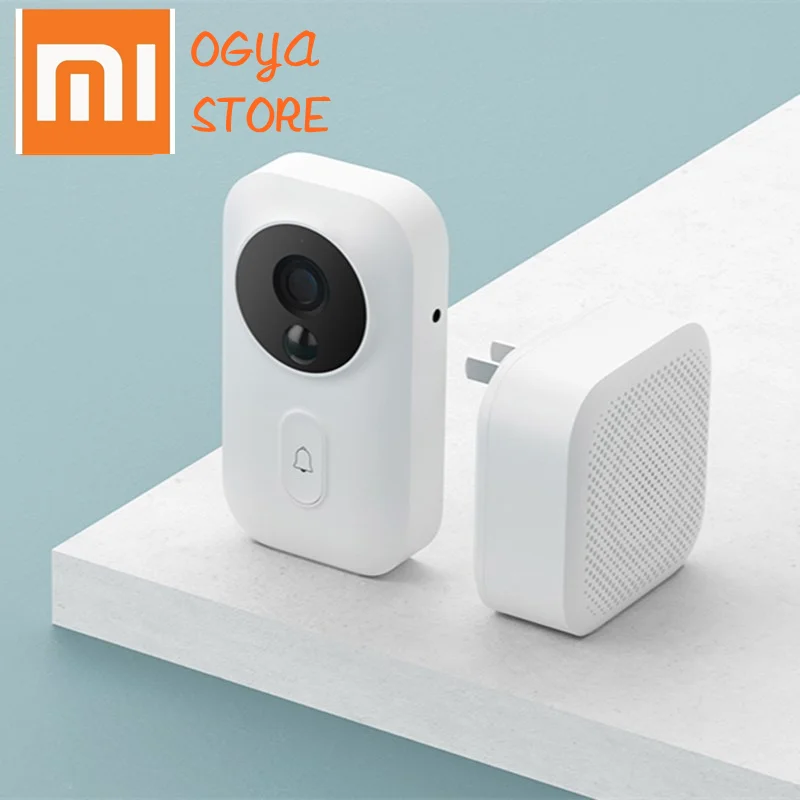 Xiaomi mijia умный дверной звонок wifi камера видеодомофон Беспроводная дверь новейший ИК ai идентификация лица звонок для офиса дома mihom