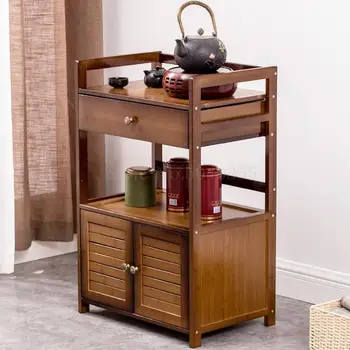 

599 Living room sofa side tea side cabinet small coffee table racks tea racks burning water tea table corner table