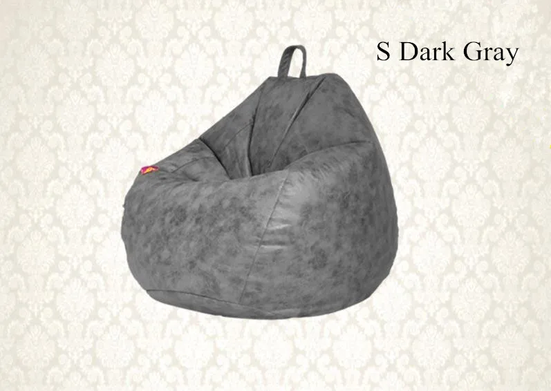 S Dark Gray Технология ТКАНЬ Кресло-мешок, фасоль Мода Pouf Beanbag стул без наполнителя гостиная спальня диван-кровать ленивый Повседневный мягкий татами диван - Цвет: S Dark Gray
