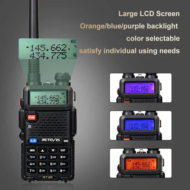 Retevis RT5R 5 Watt FPP Dual Band Amateur Radio (6 PCS)