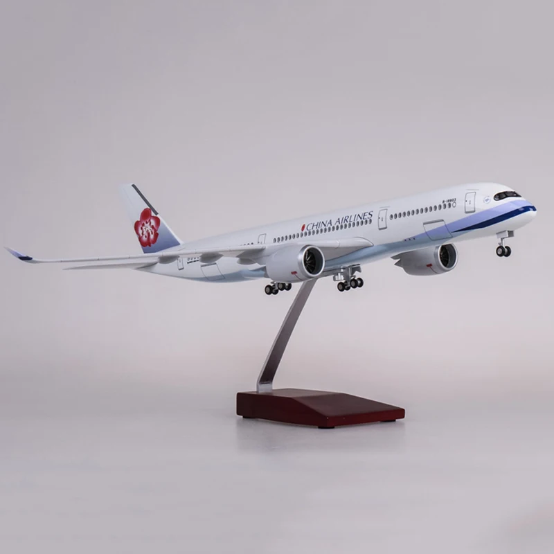 1/142 масштаб Airbus 350 47 см самолет A350 воздух Китай авиакомпания модель светодиодный свет и колесо шасси литье под давлением модель самолёта из смолы игрушка