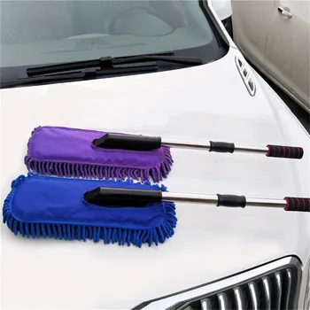 

Car Cleaning Mop Wash Brush Headgear Chenille Broom Water Flow Windows Car Cleaning Tool Without Plastic Parts Handles