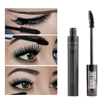 

1PC 4D Fiber Mascara Long Eyelash Silicone Brush Curving Lengthening Mascara Waterproof Longlasting Makeup Eye Cosmetic TXTB1