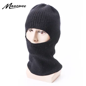 

Full Face Beanie Cap Outdoor Balaclava Riding Motorcycle Mask Knitting Face Mask Ski Mountaineering Hats Cover Windproof Beanie