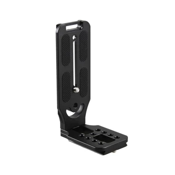 

L Shape Quick Release Plate Shooting Bracket For DSLR Camera Easy To Carry Lightweight Compatible Black Stable Easy Use For Sony