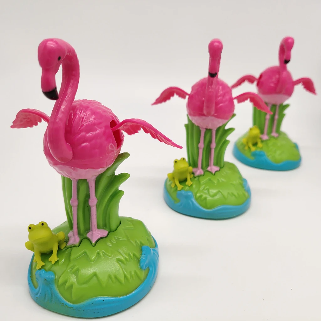 

Solar Powered Bobbing Frog Flamingo Animal Figure Model - Fun Solar Science Toy Bobbleheads Home Desktop Car Halloween Decor
