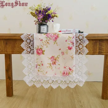 

Elegant 40x130cm Pink Floral Household Modern Table Runner