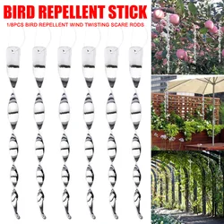 Spot 1/8Pcs 30cm/12inch Birds Repellent Wind Twisting Scare Rod Reflective Deterrent Rod VJ-Drop Spot 1/8Pcs 30cm/12inch Birds Repellent Wind Twisting Scare Rod Reflective Deterrent Rod VJ-Drop