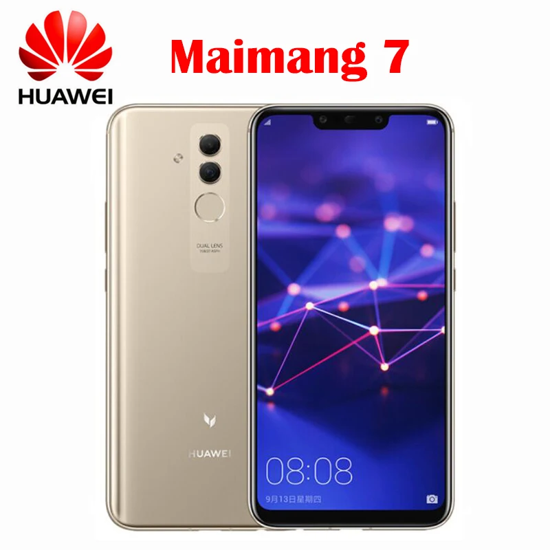 Оригинальный huawei mate 20 lite Maimang 7 мобильный телефон 6 ГБ 64 Kirin 710 четыре ядра Android 8 1 3750
