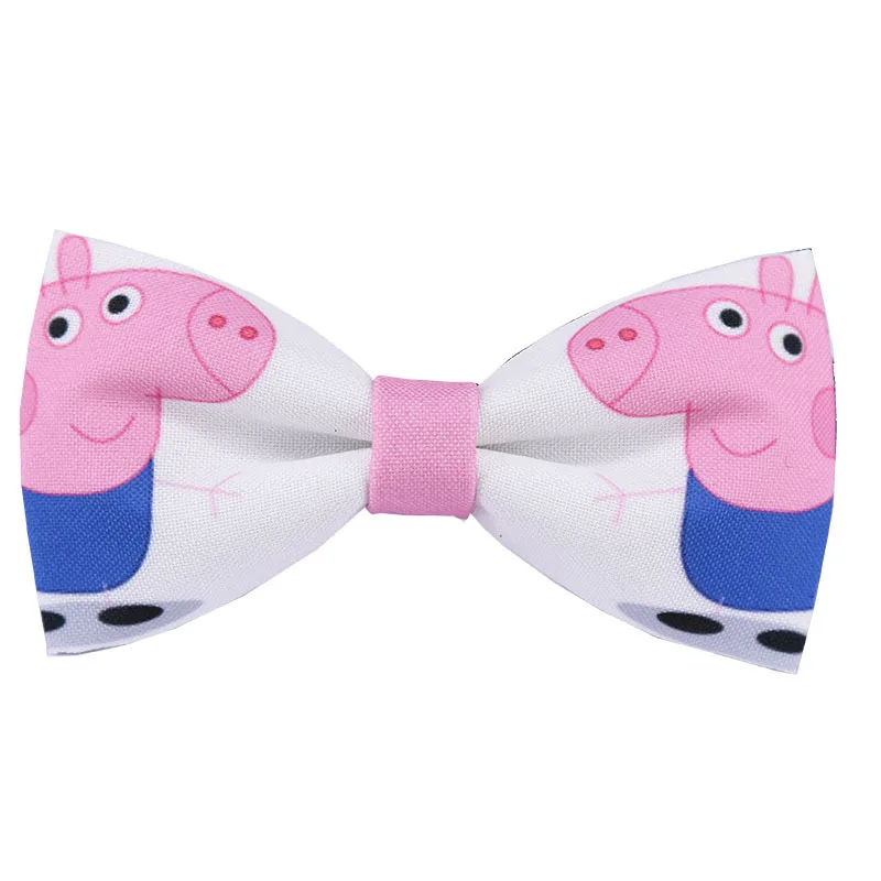 4 Галстук-бабочка, полиэстер, высокое качество, принт с героями мультфильмов, детский мужской костюм, рубашка, повседневные, вечерние, на заказ, галстук-бабочка, унисекс, подарки - Цвет: 4