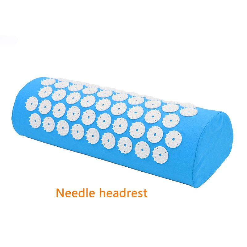 Acupuncture At Massage Cushion Yoga Mat Points Massage Cushion Acupuncture Mat Exercise Mat Acupuncture Pillow 66*42cm - Цвет: Light Blue- headrest