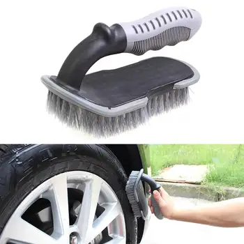 

Hot Selling Cleaning Brush Car Washing Tool Brush Set Non-Slip Handle Car Tire Brush u-Shaped Carpet Brush Cleaning Car