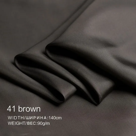 Bemberg cuprammonium 100%cotton materials smooth winter Cloth cashmere overcoat lining high quality clothes fabrics Freeshipping - Цвет: 41brown