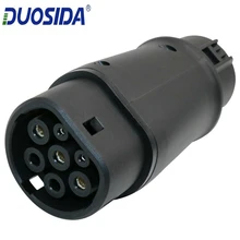 DUOSIDA EV Adapter 32Amp EV Charger Type 1 to Type 2 EV Adapter электрические автомобильные зарядные устройства J1772 Plug DUOSIDA EV Adapter 32Amp EV Charger Type 1 to Type 2 EV Adapter электрические автомобильные зарядные устройства J1772 Plug