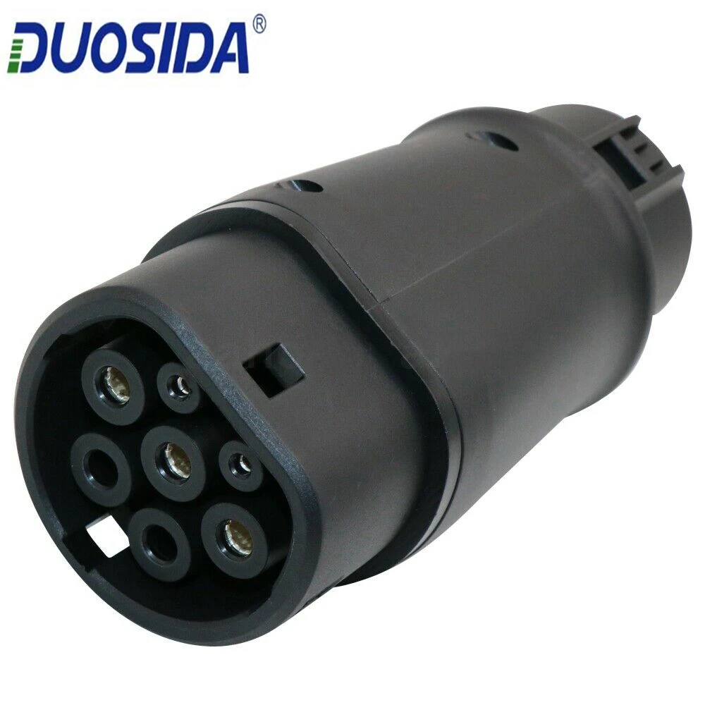 DUOSIDA EVSE адаптер 32Amp J1772 разъем EV зарядное устройство тип 1 к Type 2 электромобилей
